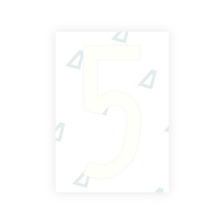 Nanofilme Alite para placas de veículos dos EUA (Havaí) - Símbolo "5"