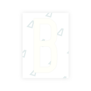米国（ハワイ）ナンバープレート用 Alite ナノフィルム - シンボル「B」