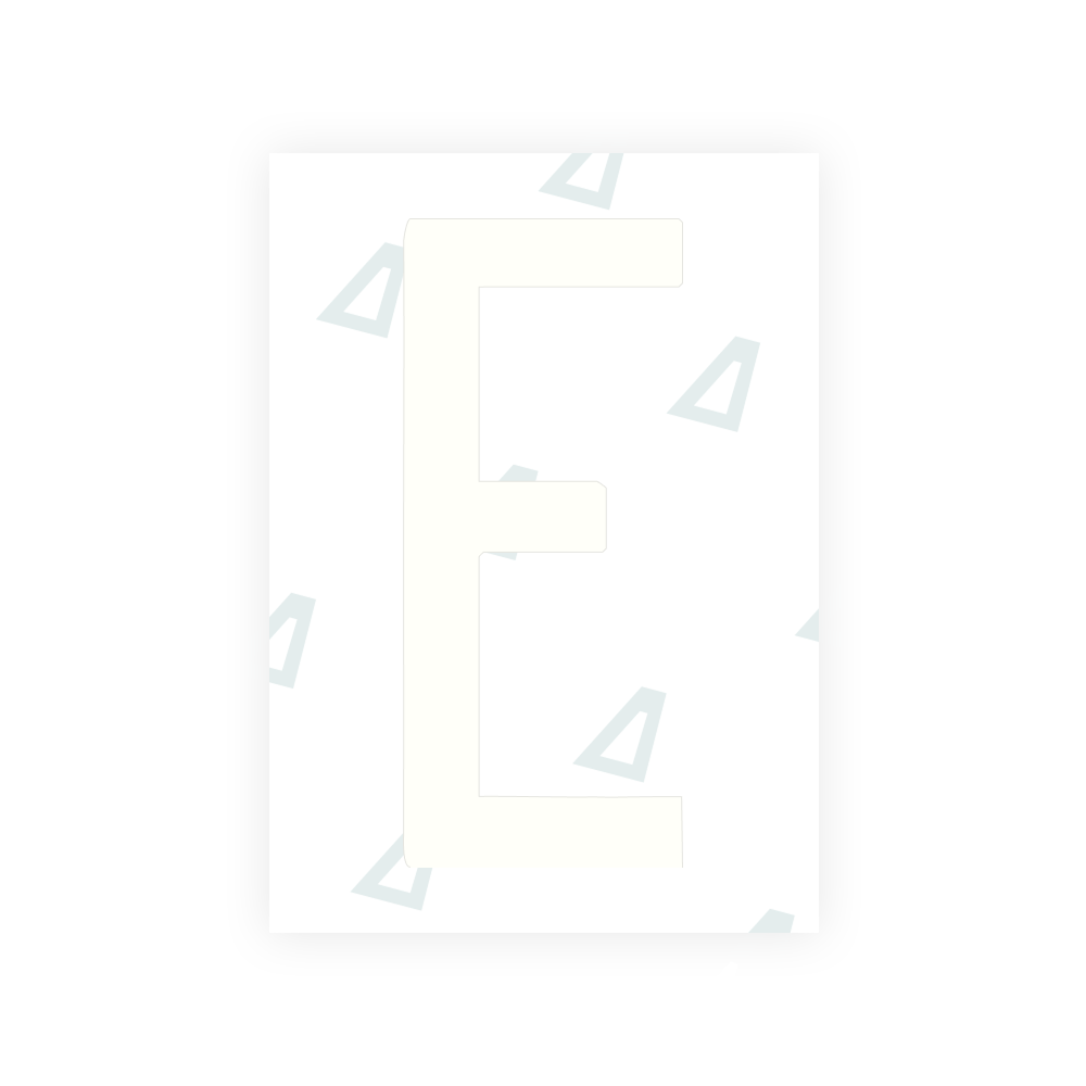 Nanofilme Alite para placas de veículos dos EUA (Havaí) - Símbolo "E"