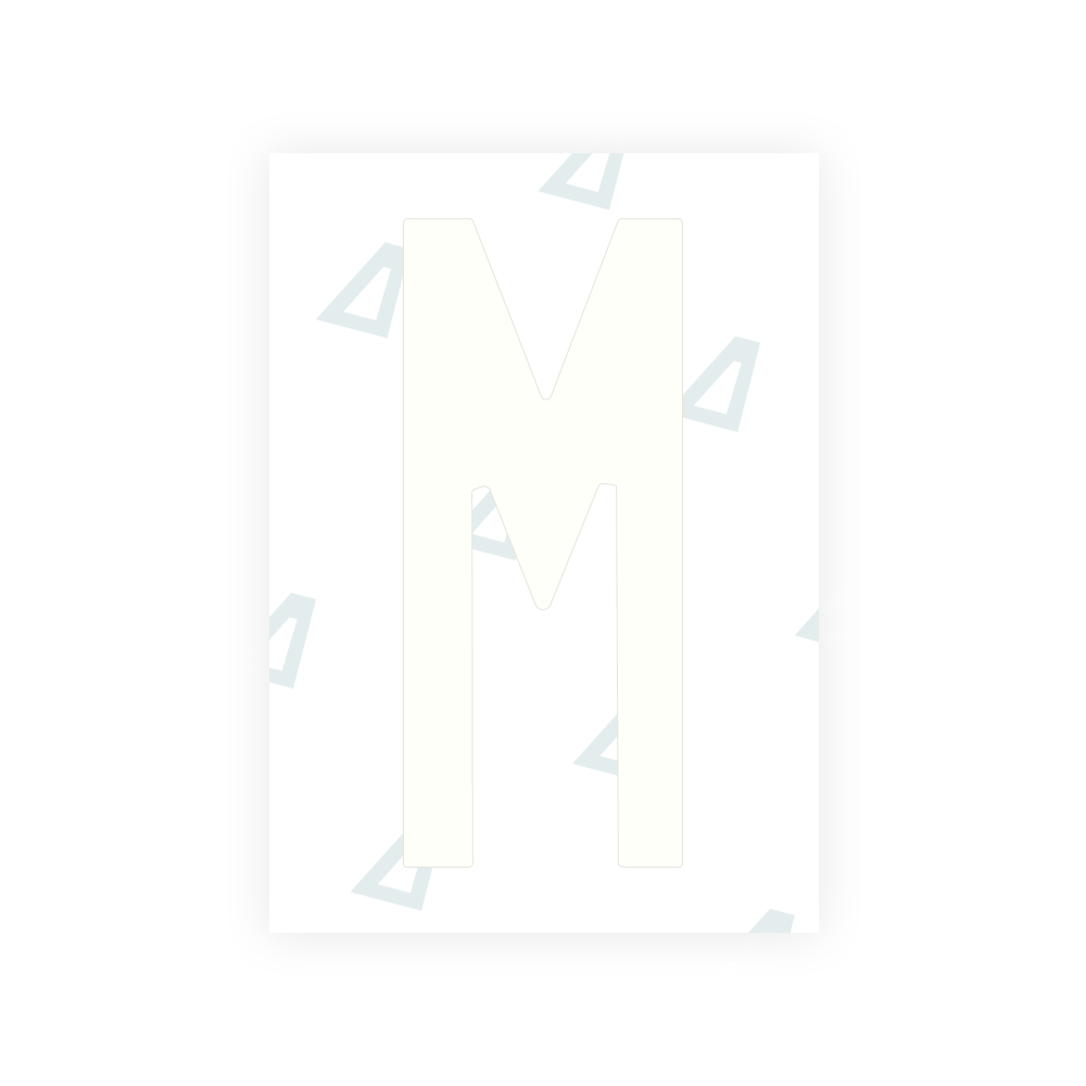 Nanofilme Alite para placas de veículos dos EUA (Havaí) - Símbolo "M"