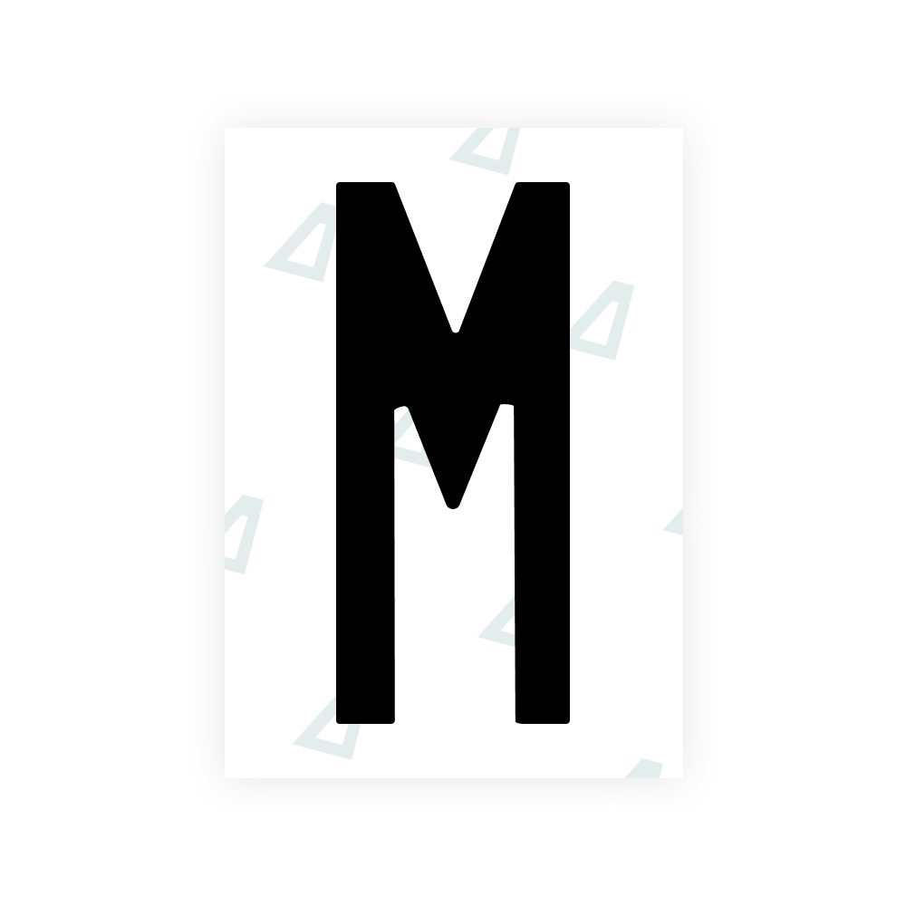 Nanofilme Alite para placas de veículos dos EUA (Havaí) - Símbolo "M"