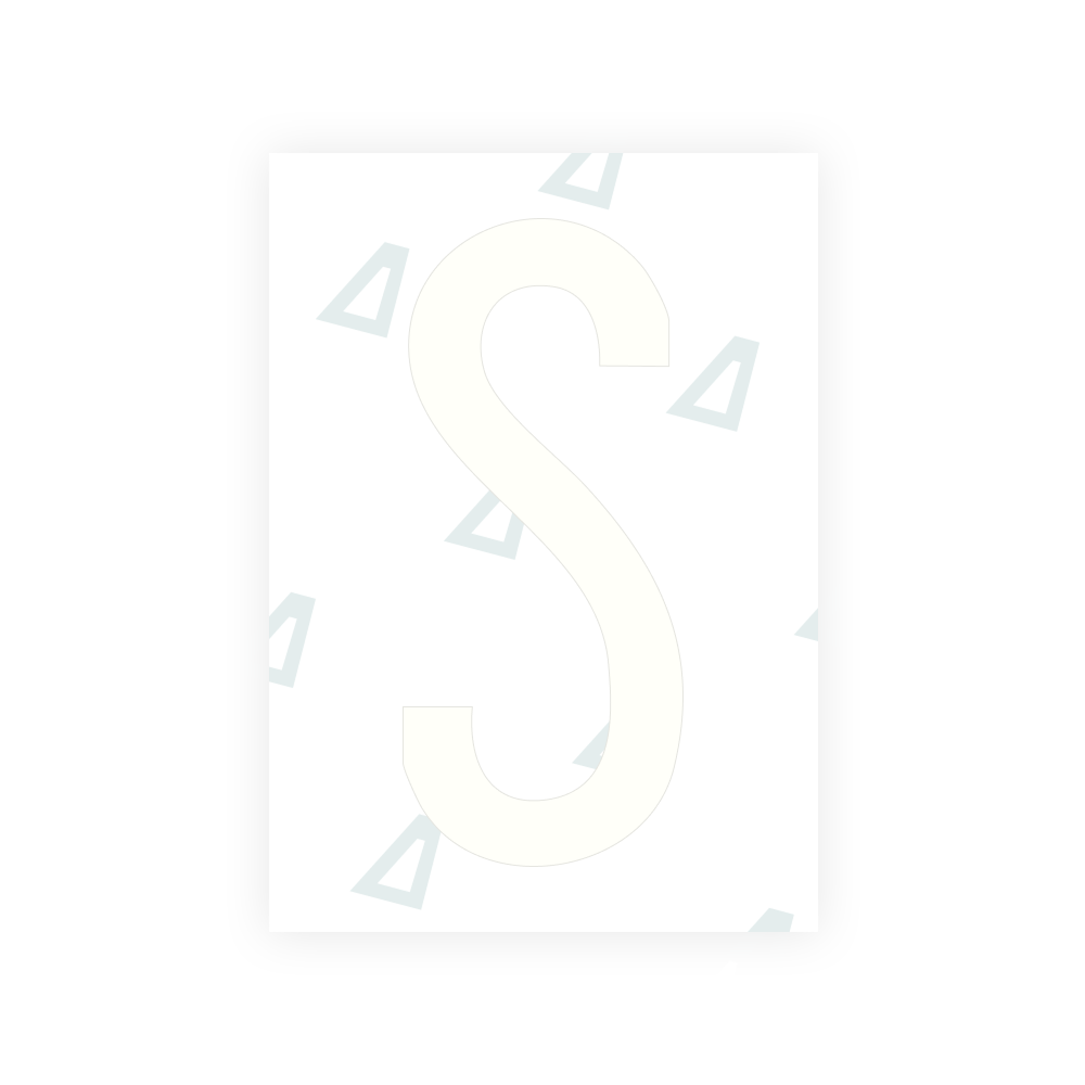 Nanofilme Alite para placas de veículos dos EUA (Havaí) - Símbolo "S"