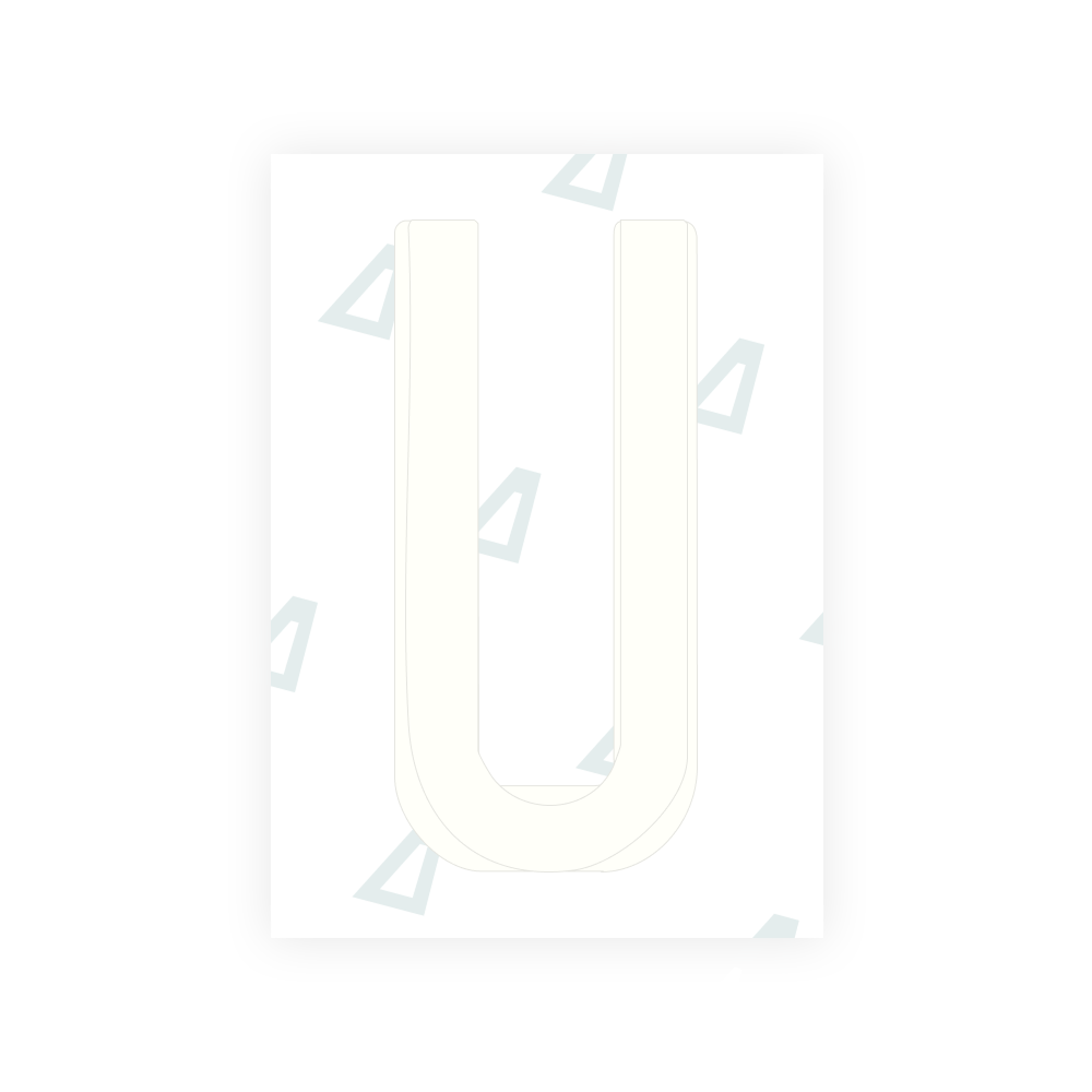 米国（ハワイ）ナンバープレート用 Alite ナノフィルム - シンボル「U」