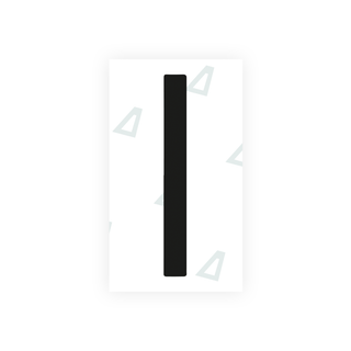 Alite Nanofilm for Mexico license plates - Symbol "I" - Alite