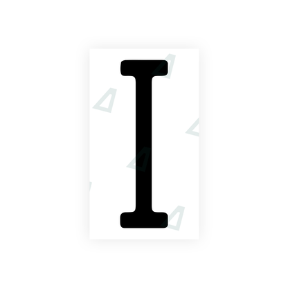 Alite Nanofilm for US (Illinois 2006 - Round) license plates - Symbol "I" - Alite