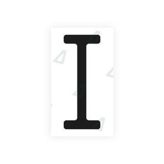 Alite Nanofilm for US (Michigan) license plates - Symbol "I" - Alite
