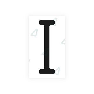 Alite Nanofilm for CA (Ontario) license plates - Symbol "I" - Alite