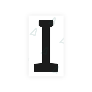 Alite Nanofilm for Uruguay license plates - Symbol "I" - Alite