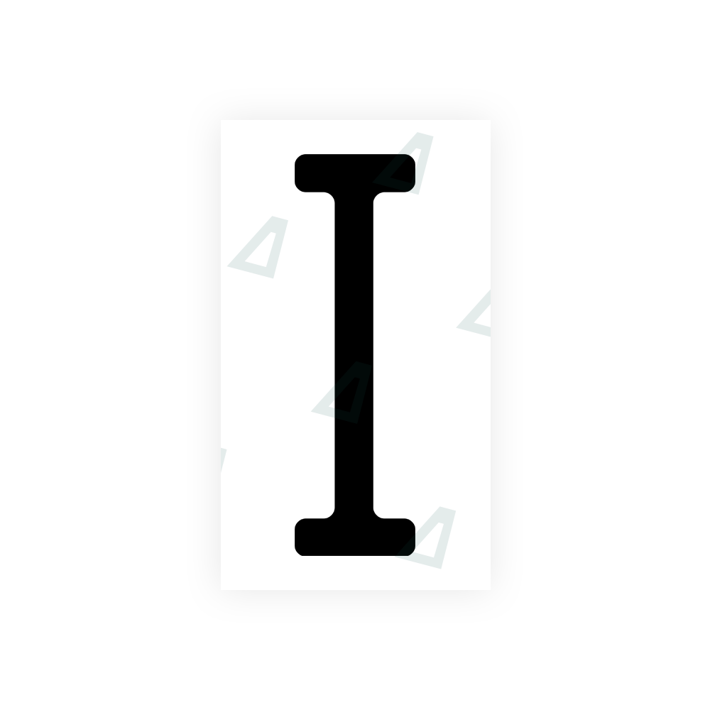 Alite Nanofilm for US (Wisconsin) license plates - Symbol "I" - Alite