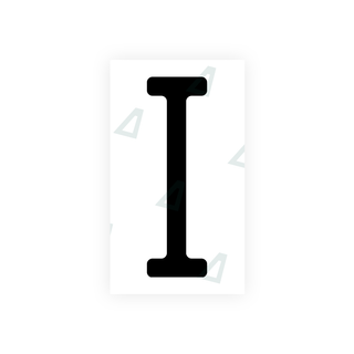 Alite Nanofilm for US (Wisconsin) license plates - Symbol "I" - Alite
