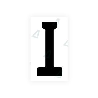 Alite Nanofilm for Uzbekistan number plates - Symbol "I" - Alite