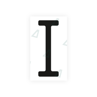 Alite Nanofilm for US (Ohio 2013) license plates - Symbol "I" - Alite