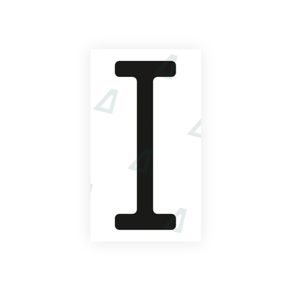 Alite Nanofilm for US (Ohio 2013) license plates - Symbol "I" - Alite