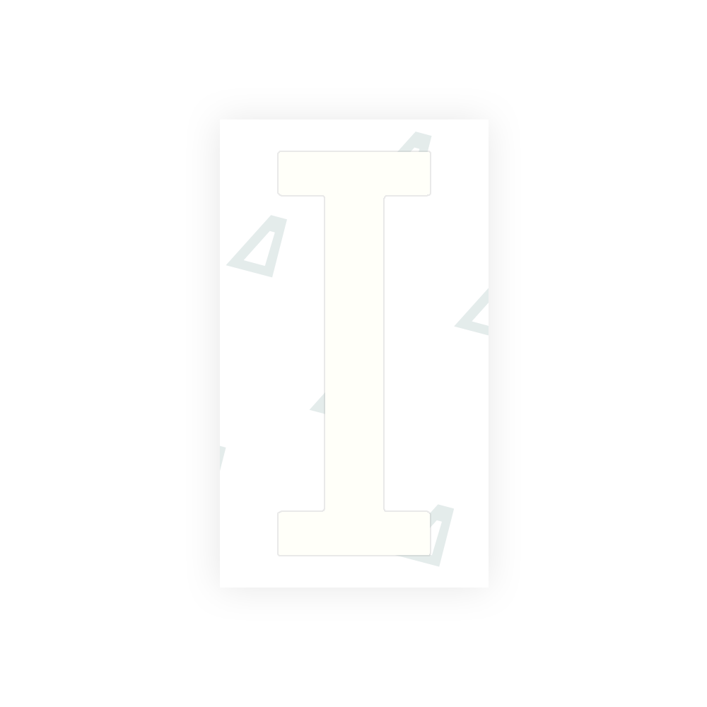 Alite Nanofilm for US (Nebraska 2002-2005) license plates - Symbol "I" v² - Alite