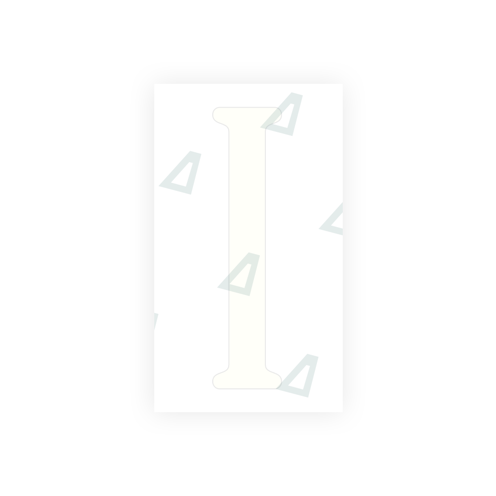 Alite Nanofilm for US (Virginia) license plates - Symbol "I" - Alite