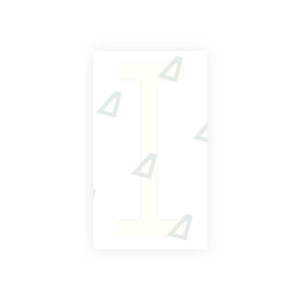 Alite Nanofilm for US (Michigan) license plates - Symbol "I" - Alite