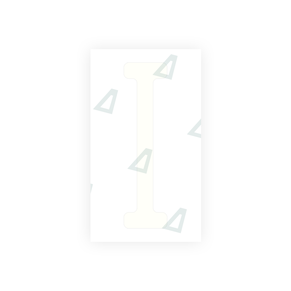 Alite Nanofilm for US (Washington State) license plates - Symbol "I" - Alite