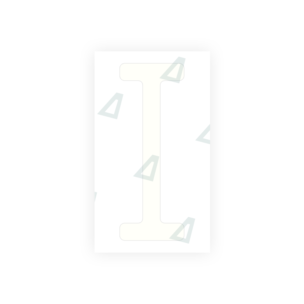 Alite Nanofilm for US (Ohio 2013) license plates - Symbol "I" - Alite