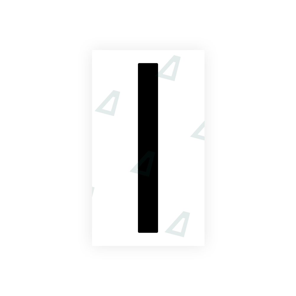Alite Nanofilm for US (New Jersey - Flat) license plates - Symbol "I" - Alite