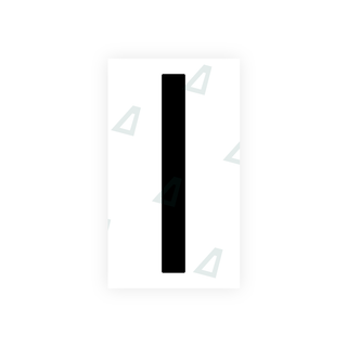 Alite Nanofilm for US (New Jersey - Flat) license plates - Symbol "I" - Alite