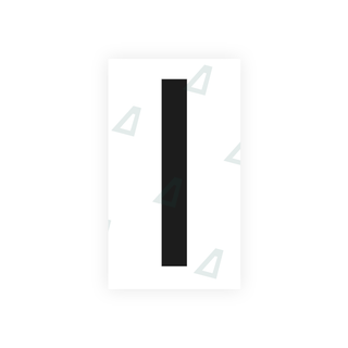 Alite Nanofilm for France license plates - Symbol "I" - Alite