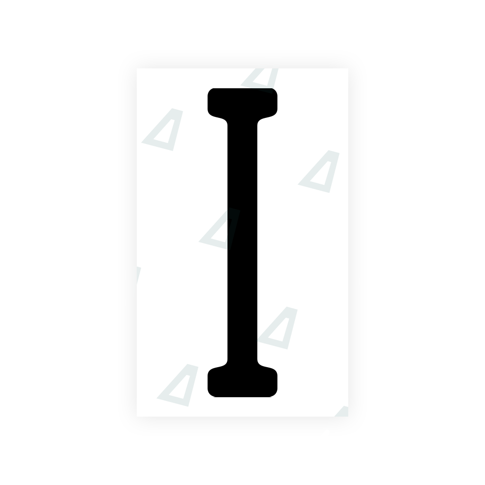 Alite Nanofilm for US (New Jersey - Embossed) license plates - Symbol "I" v² - Alite