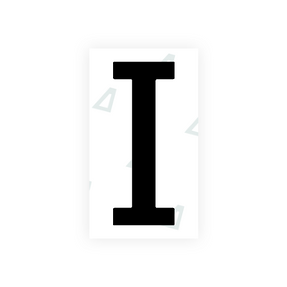 Alite Nanofilm for US (Nebraska 2005-2011) license plates - Symbol "I" v² - Alite