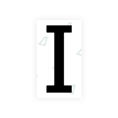 Alite Nanofilm for US (Nebraska 2002-2005) license plates - Symbol "I" v² - Alite