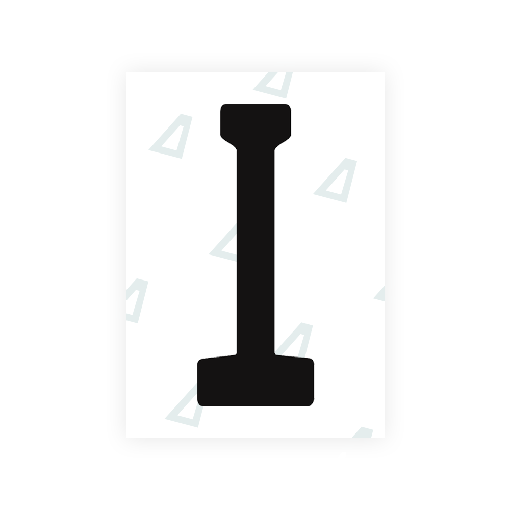 Alite Nanofilm for Guatemala license plates - Symbol "I" - Alite