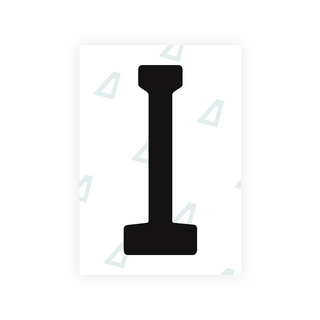 Alite Nanofilm for Guatemala license plates - Symbol "I" - Alite