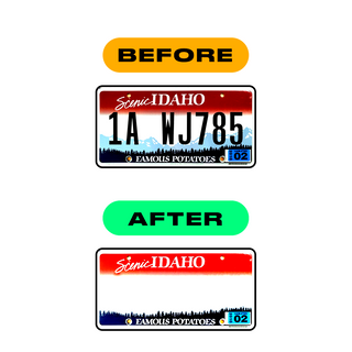 Alite Nanofilm for US (Idaho) license plates - Symbol "Z" - Alite