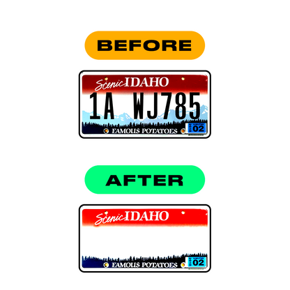 Alite Nanofilm for US (Idaho) license plates - Symbol "Z" - Alite