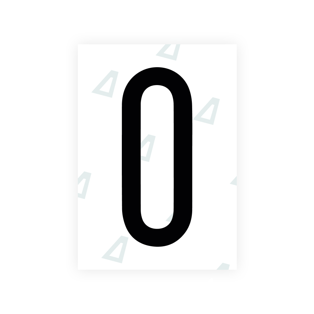 Alite Nanofilm für US-Kennzeichen (Illinois 2006 - Rund) - Symbol "0"