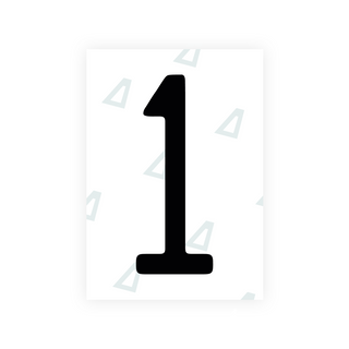 Alite Nanofilm for US (Illinois 2006 - Round) license plates - Symbol "1"