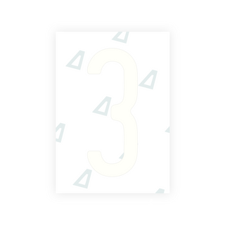 Film nano Alite pour plaques d'immatriculation américaines (Illinois 2006 - Rondes) - Symbole « 3 »