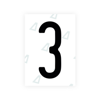 Alite Nanofilm for US (Illinois 2006 - Round) license plates - Symbol "3"