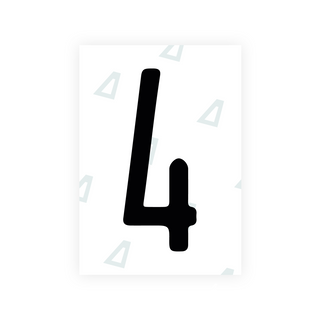Alite Nanofilm for US (Illinois 2006 - Round) license plates - Symbol "4"
