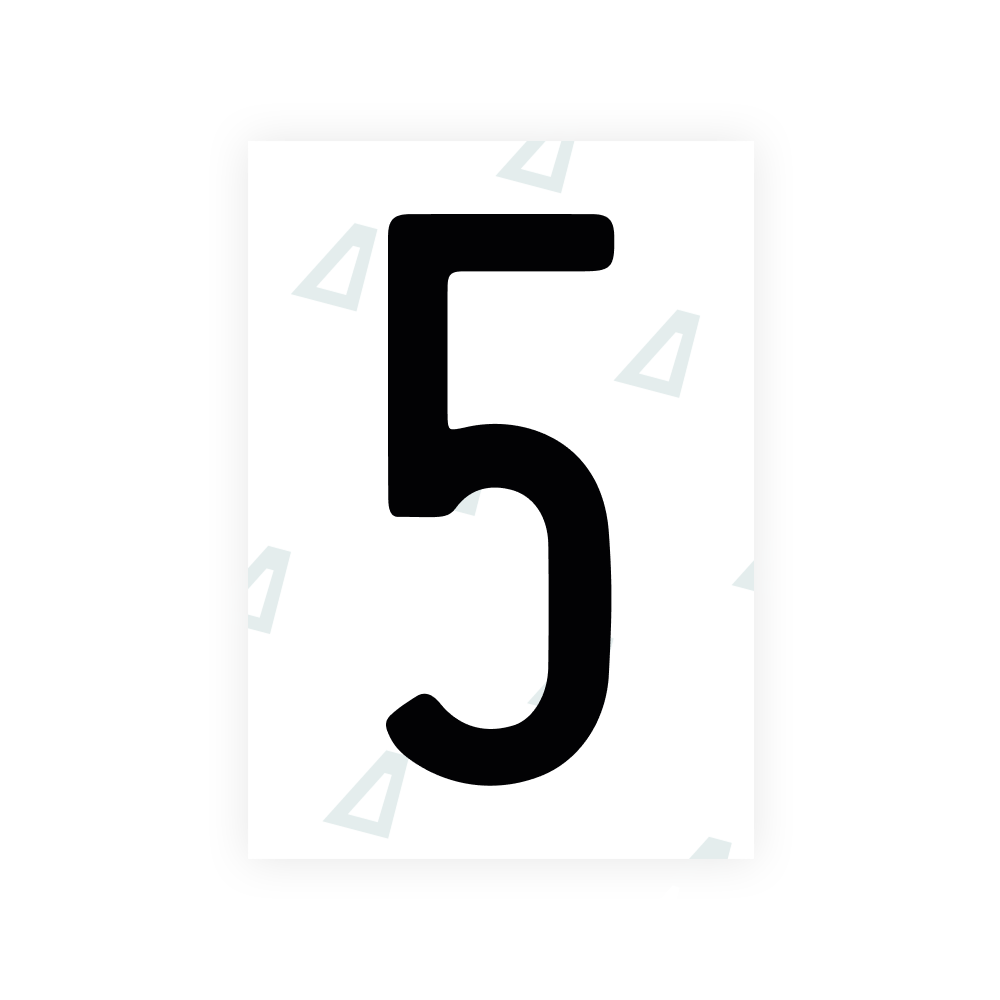 Alite Nanofilm für US-Kennzeichen (Illinois 2006 - Rund) - Symbol "5"