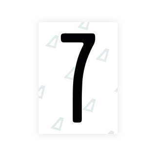 Alite Nanofilm for US (Illinois 2006 - Round) license plates - Symbol "7"