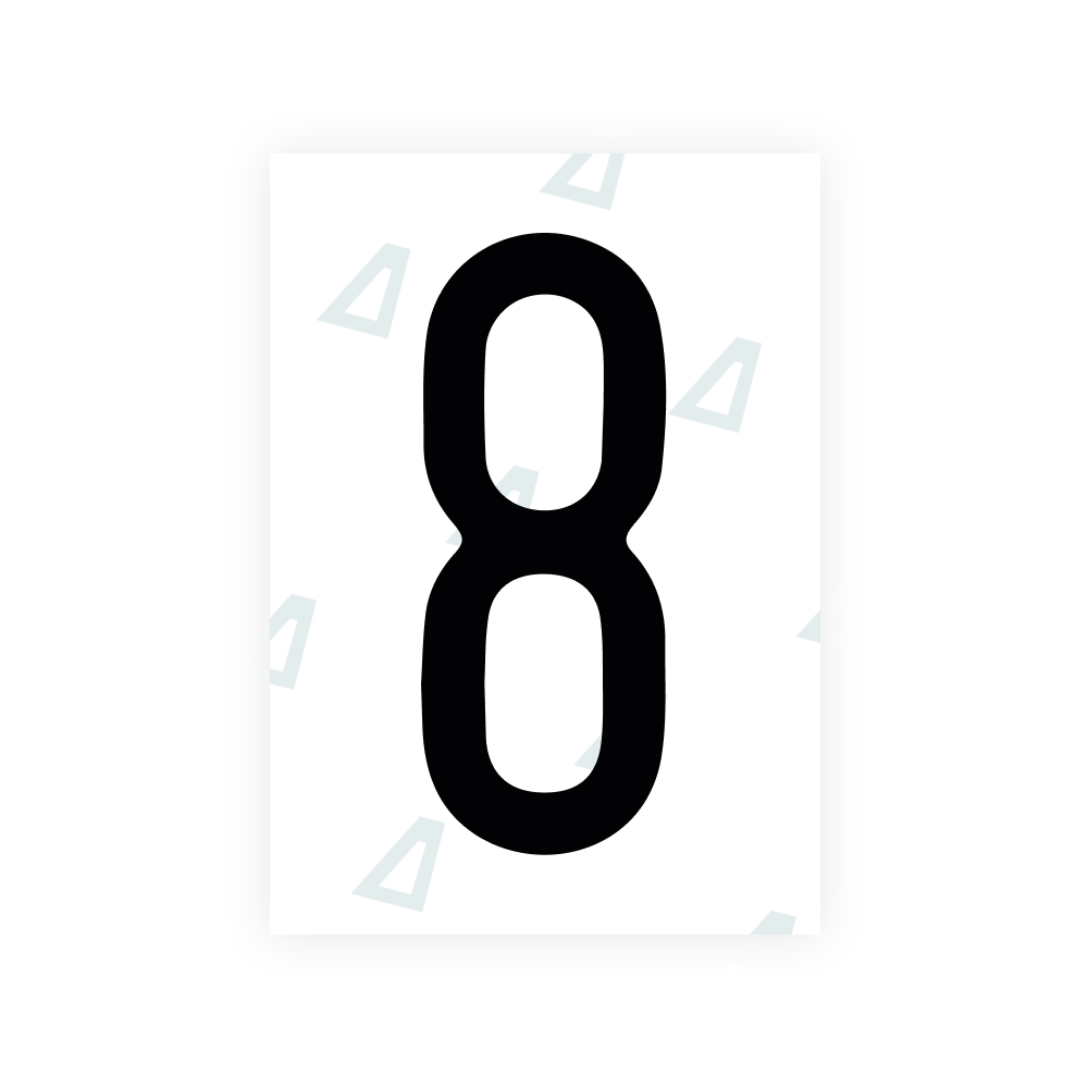 Alite Nanofilm für US-Kennzeichen (Illinois 2006 - Rund) - Symbol "8"