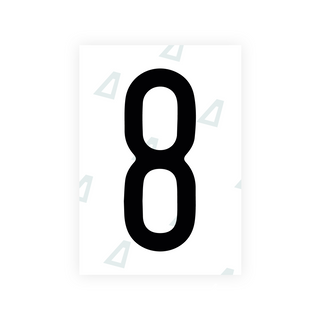 Alite Nanofilm for US (Illinois 2006 - Round) license plates - Symbol "8"