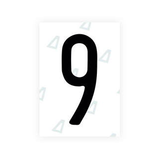 Alite Nanofilm for US (Illinois 2006 - Round) license plates - Symbol "9"