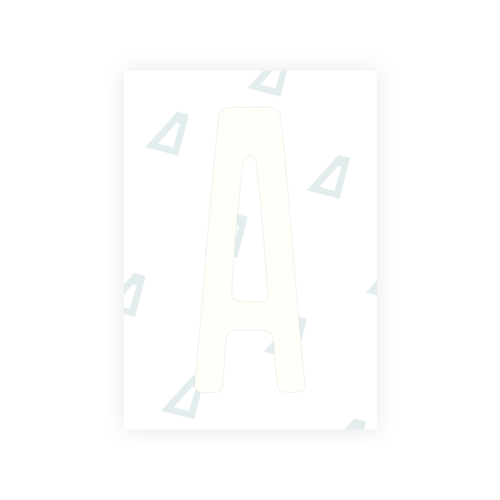 Alite Nanofilm for US (Illinois 2006 - Round) license plates - Symbol "A"