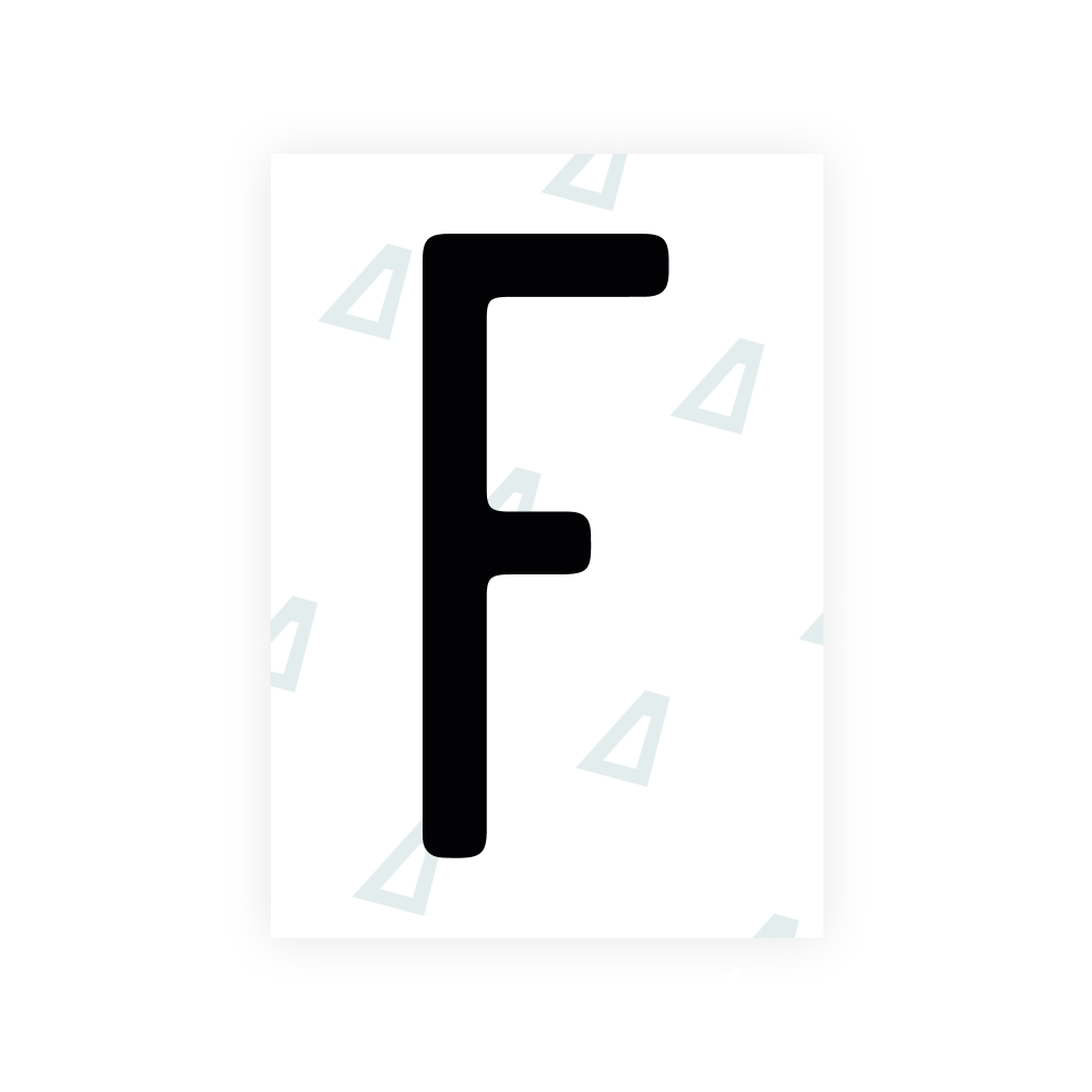 Alite Nanofilm für US-Kennzeichen (Illinois 2006 - Rund) - Symbol "F"