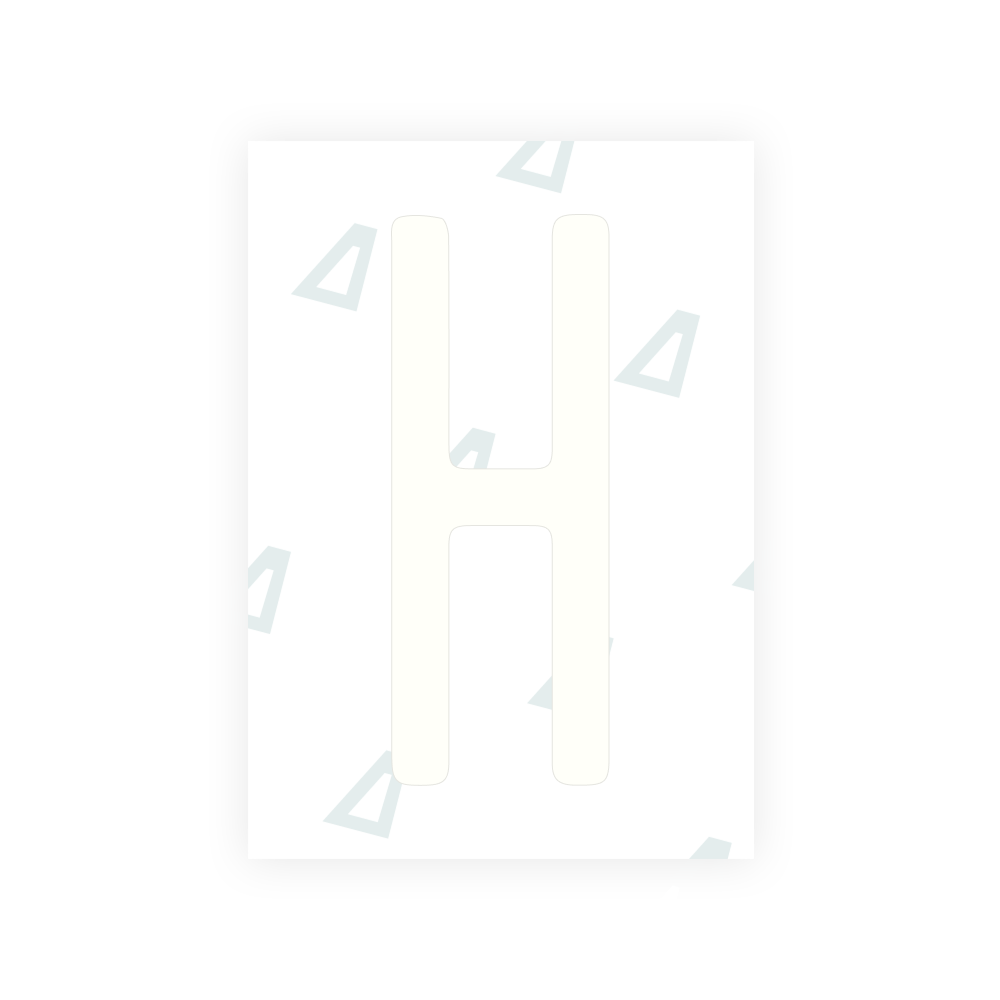 Film nano Alite pour plaques d'immatriculation américaines (Illinois 2006 - Rondes) - Symbole « H »