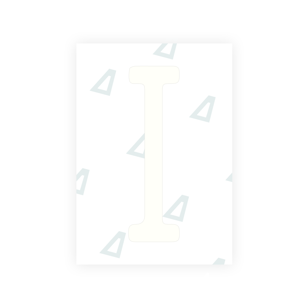 Alite Nanofilm for US (Illinois 2006 - Round) license plates - Symbol "I"