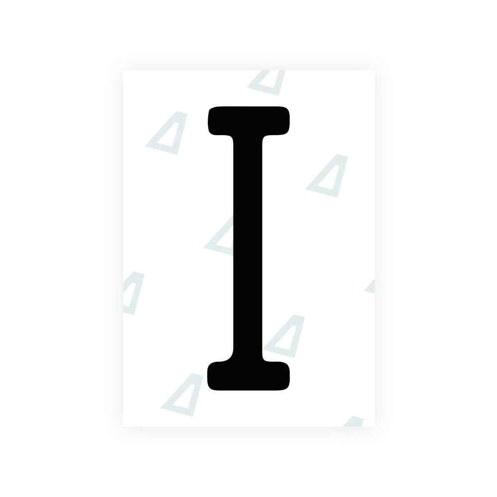 Alite Nanofilm for US (Illinois 2006 - Round) license plates - Symbol "I"