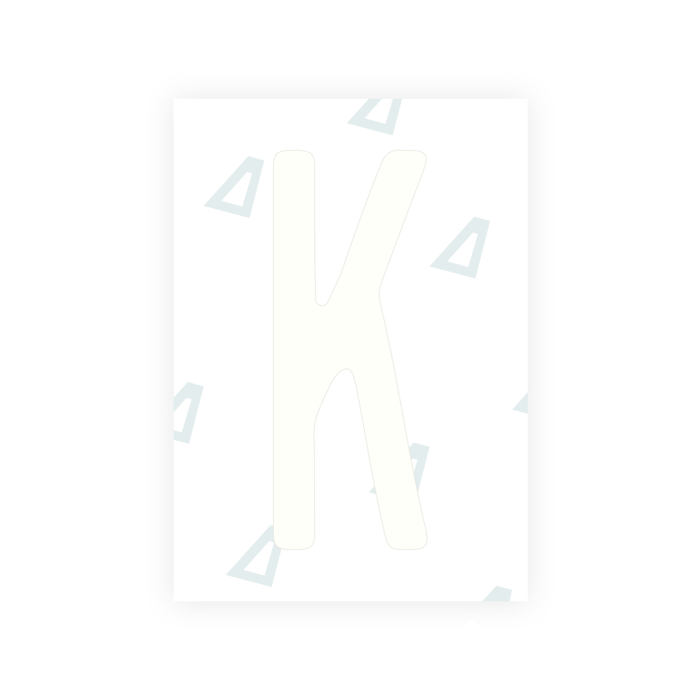Alite Nanofilm für US-Kennzeichen (Illinois 2006 - Rund) - Symbol "K"
