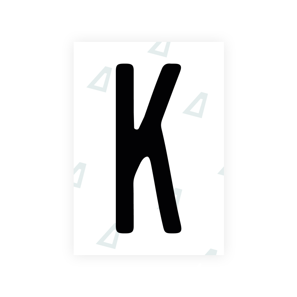 Alite Nanofilm für US-Kennzeichen (Illinois 2006 - Rund) - Symbol "K"