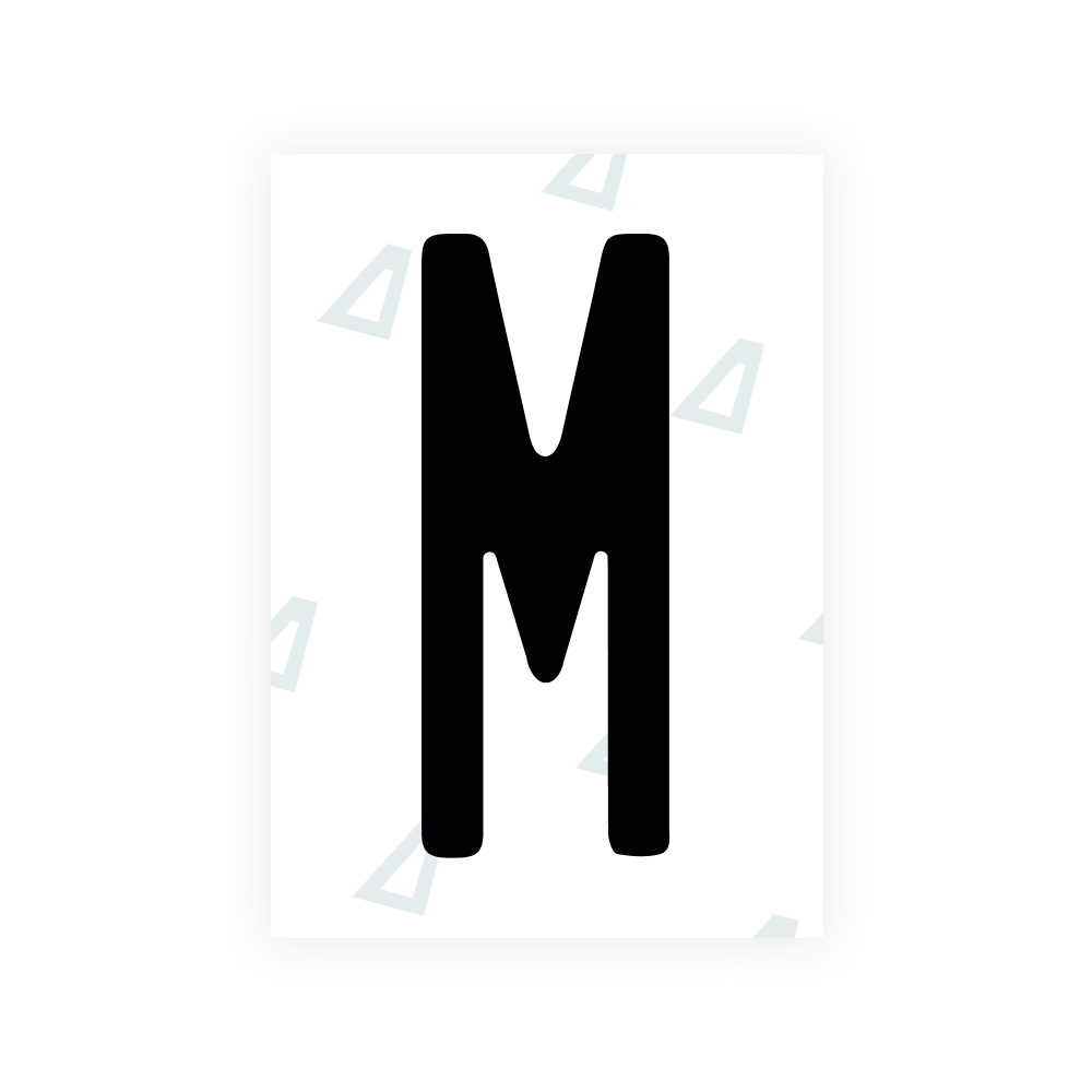 Alite Nanofilm für US-Kennzeichen (Illinois 2006 - Rund) - Symbol "M"